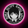 Vibrant Color-Changing Serial Experiments Lain Neon Sign with RGB Lighting Effects