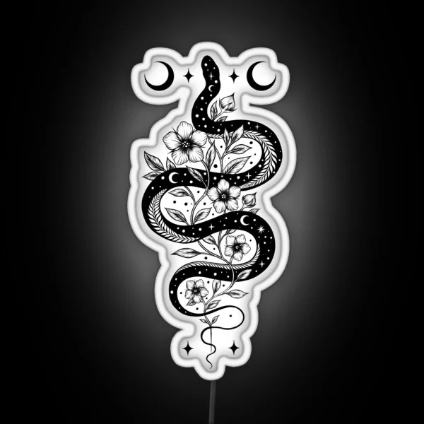 Serpent Spell Black RGB Neon Sign