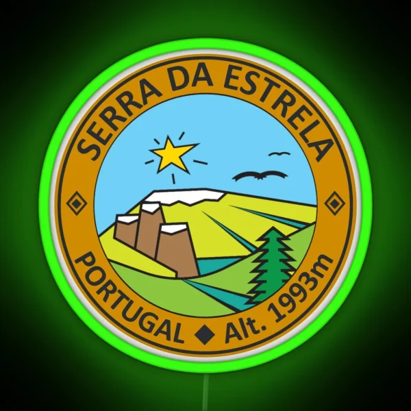 Serra Da Estrela Portugal RGB Neon Sign