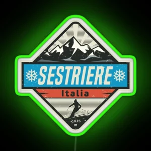 Sestriere Italy RGB Neon Sign