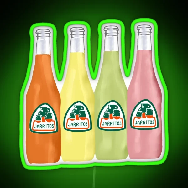 Set Of 4 Jarritos Drawing RGB Neon Sign