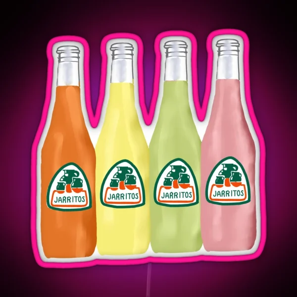 Set Of 4 Jarritos Drawing RGB Neon Sign