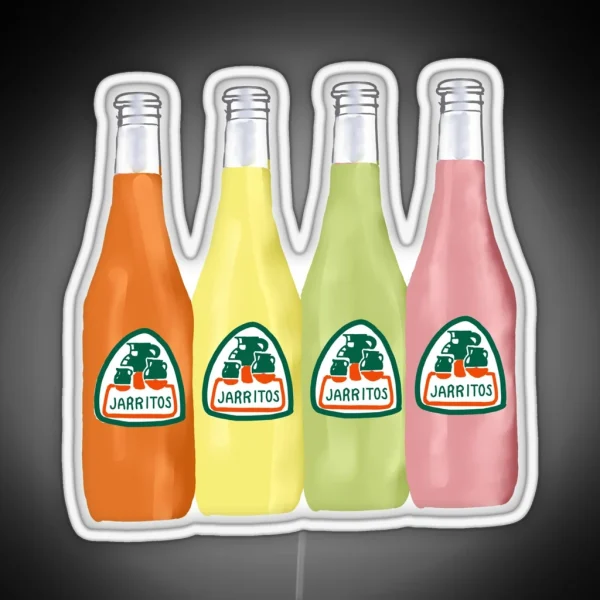 Set Of 4 Jarritos Drawing RGB Neon Sign