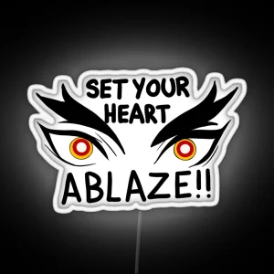 Set Your Heart Ablaze RGB Neon Sign