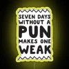 LED seven days pun countdown timer wall decoration sign novelty