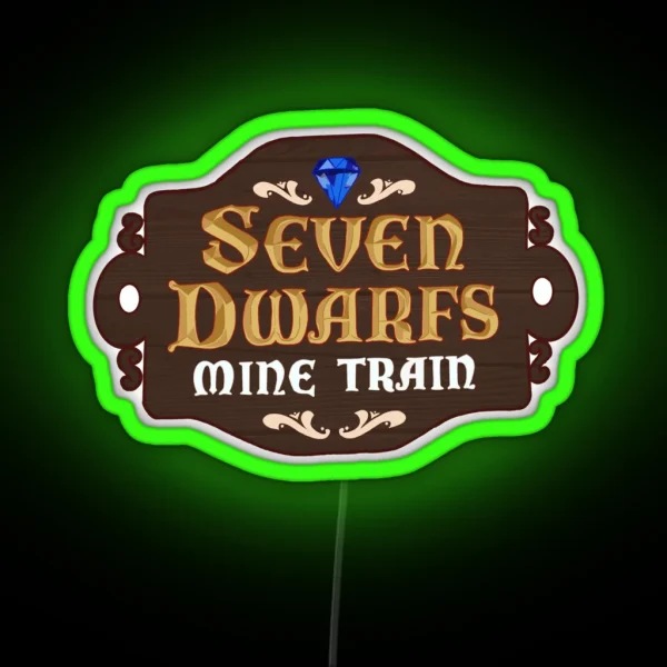 Seven Dwarfs Sign RGB Neon Sign