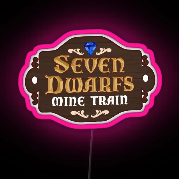 Seven Dwarfs Sign RGB Neon Sign