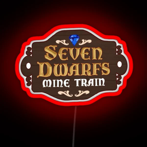 Seven Dwarfs Sign RGB Neon Sign