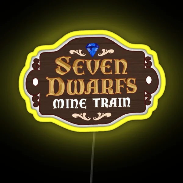 Seven Dwarfs Sign RGB Neon Sign
