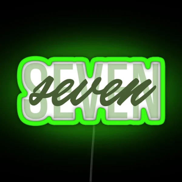 Seven RGB Neon Sign
