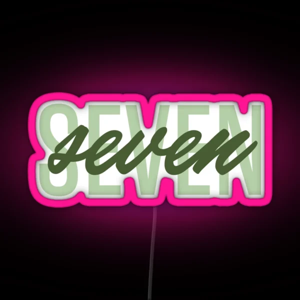 Seven RGB Neon Sign