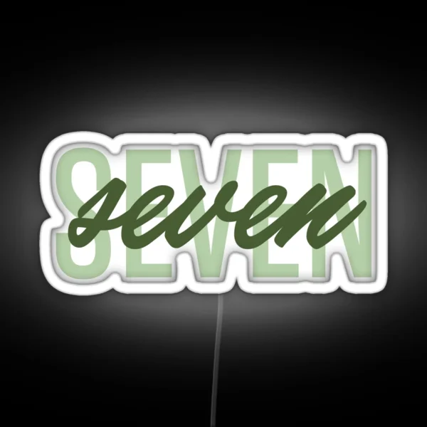 Seven RGB Neon Sign