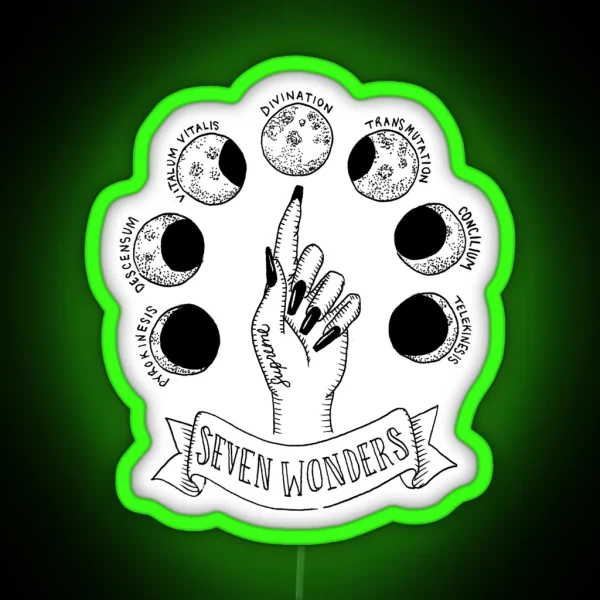 Seven Wonders RGB Neon Sign