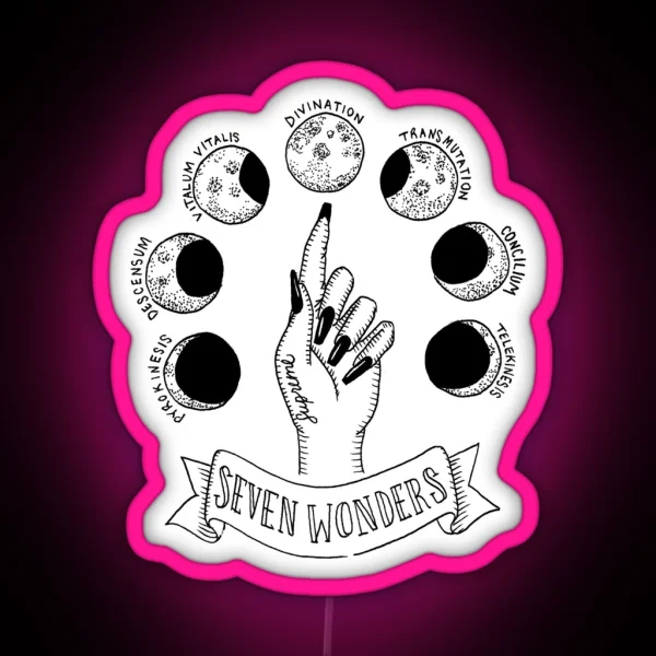 Seven Wonders RGB Neon Sign