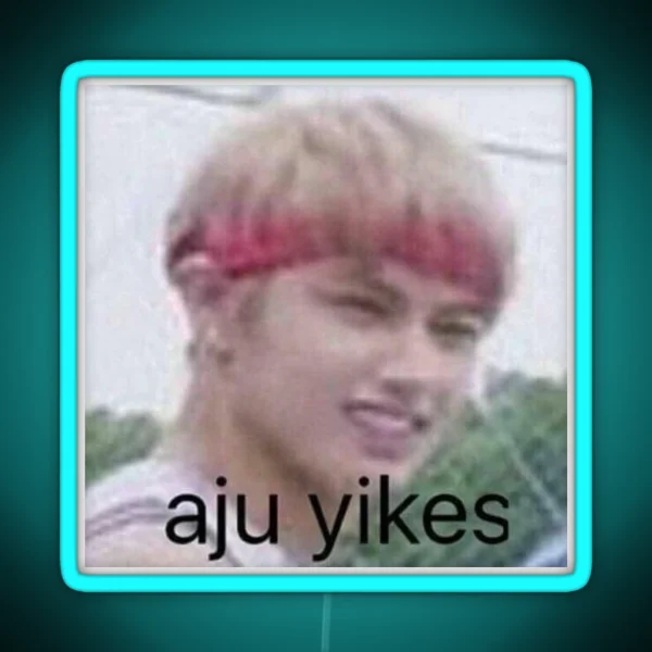 Seventeen Aju Yikes Jun Meme RGB Neon Sign