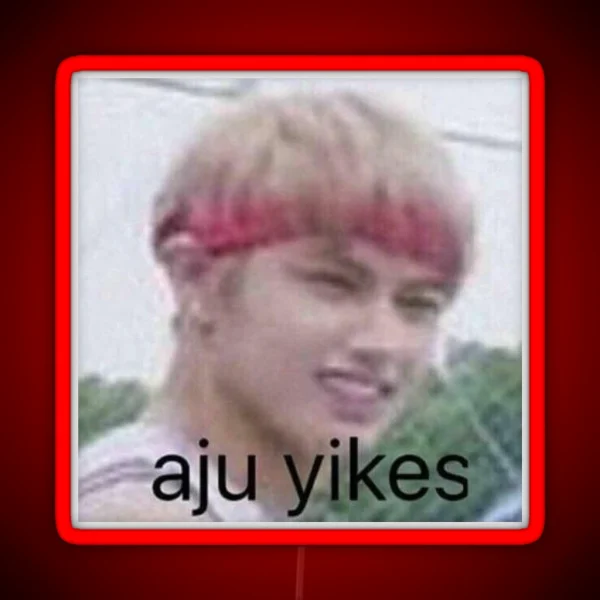 Seventeen Aju Yikes Jun Meme RGB Neon Sign