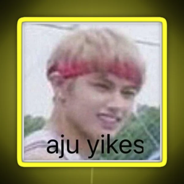 Seventeen Aju Yikes Jun Meme RGB Neon Sign