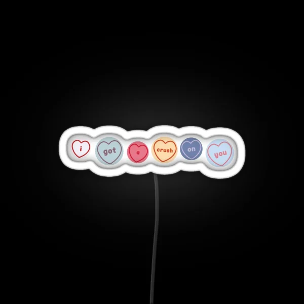 Seventeen Crush I Got A Crush On You Design RGB Neon Sign