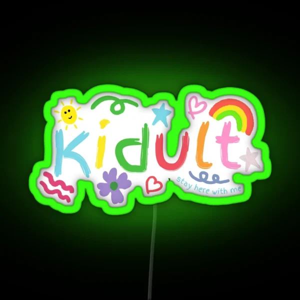 SEVENTEEN KIDULT Fingerpaint RGB Neon Sign