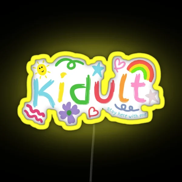 SEVENTEEN KIDULT Fingerpaint RGB Neon Sign