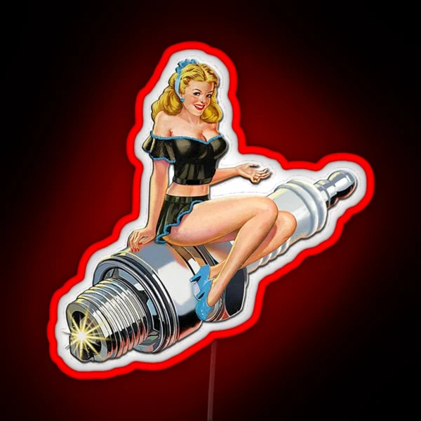 Sexy Pin Up Girl RGB Neon Sign