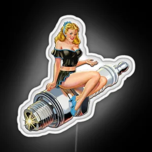 Sexy Pin Up Girl RGB Neon Sign