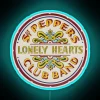 Vintage inspired Sgt Pepper's Lonely Hearts Club Band RGB neon signage