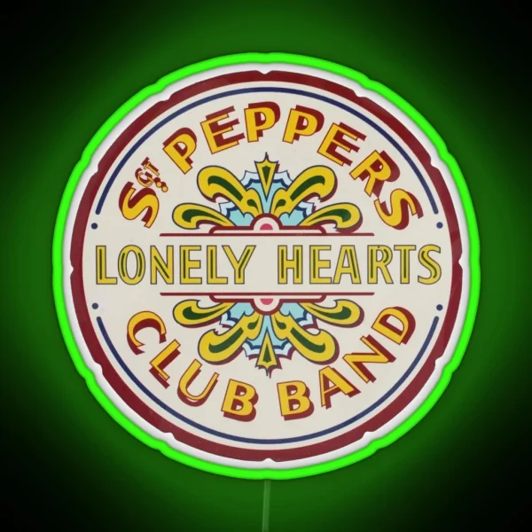Sgt Peppers Lonely Hearts Club Band RGB Neon Sign