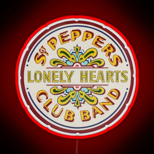 Sgt Peppers Lonely Hearts Club Band RGB Neon Sign