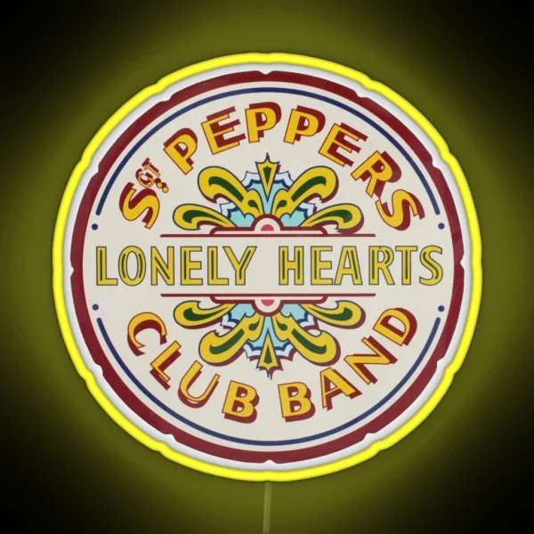 Sgt Peppers Lonely Hearts Club Band RGB Neon Sign