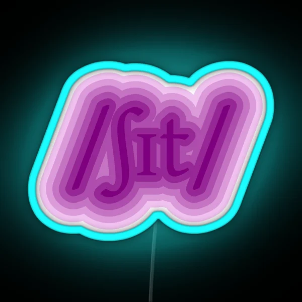 Sh T RGB Neon Sign