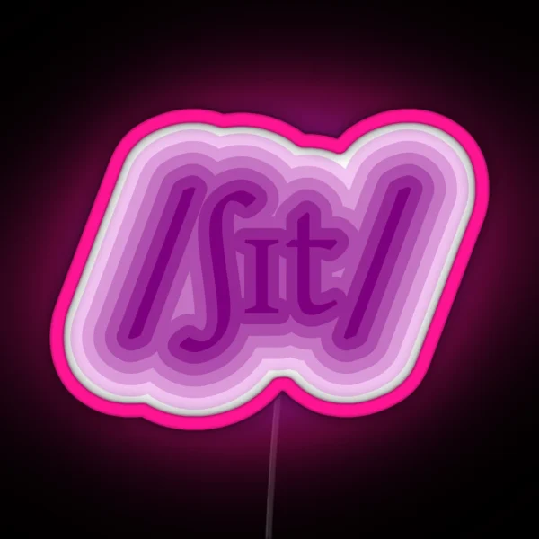 Sh T RGB Neon Sign