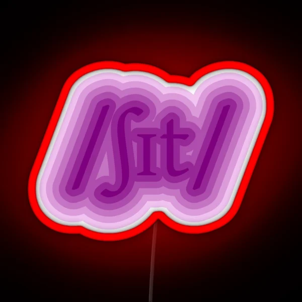 Sh T RGB Neon Sign