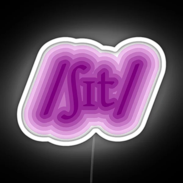 Sh T RGB Neon Sign