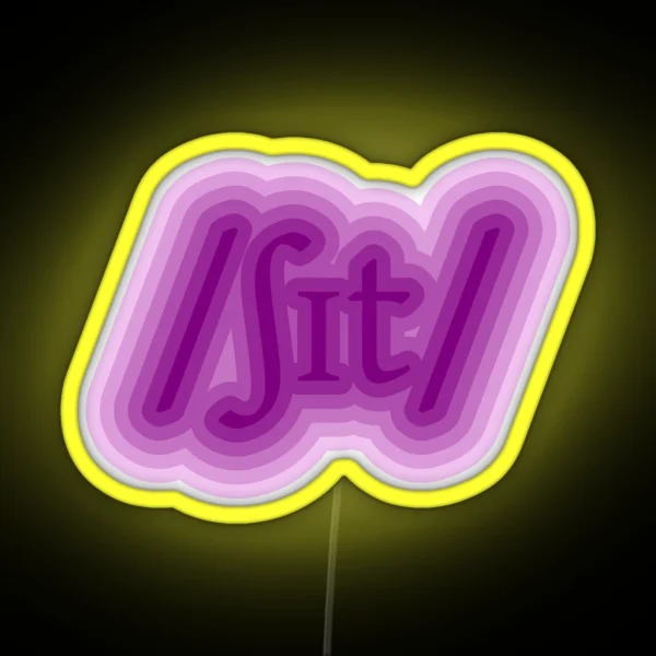 Sh T RGB Neon Sign