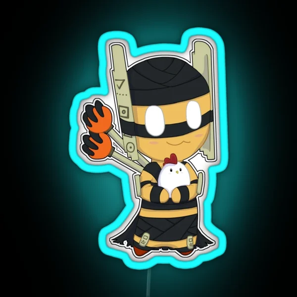 Shadow Shaman Chibi Style RGB Neon Sign