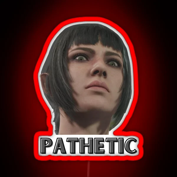 Shadowheart Disapproves Disagrees Pathetic RGB Neon Sign