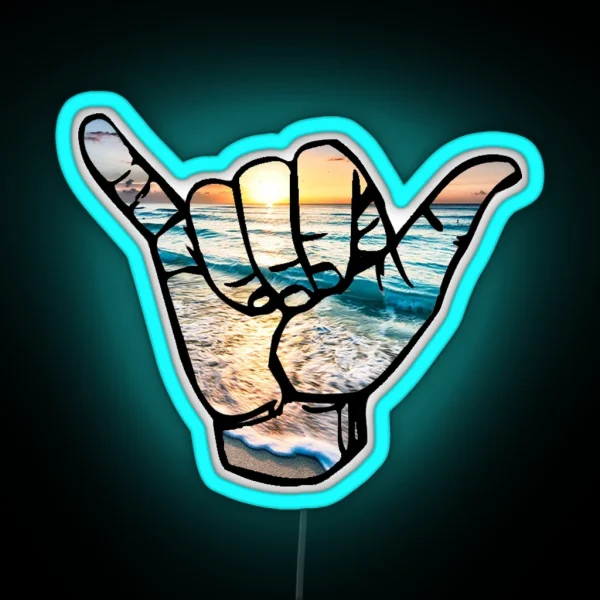 Shaka Cancun RGB Neon Sign
