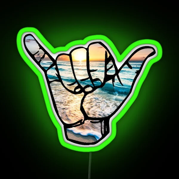 Shaka Cancun RGB Neon Sign