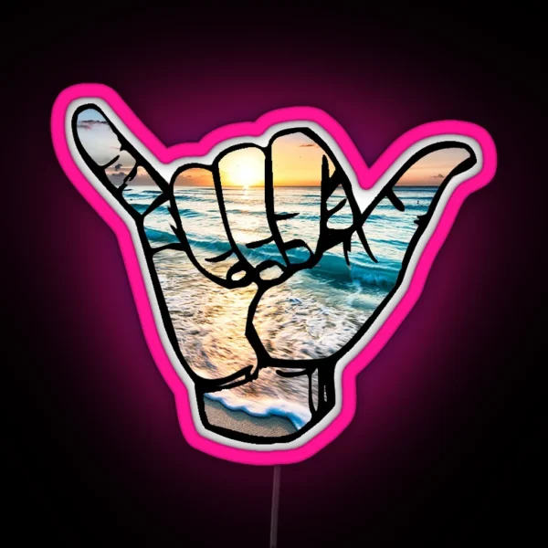 Shaka Cancun RGB Neon Sign