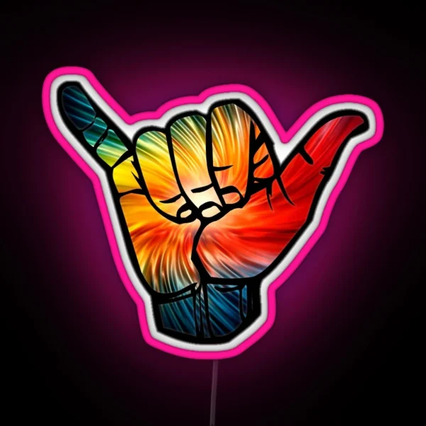 Shaka Rainbow RGB Neon Sign