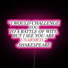 RGB LED Canvas Sign Inspired by Shakespeare's Great Bardic Battles