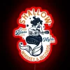 Vintage-inspired RGB neon sign for whiskey enthusiasts and blues lovers.