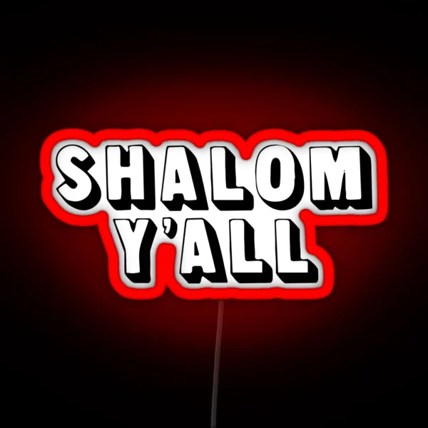 Shalom Y All RGB Neon Sign