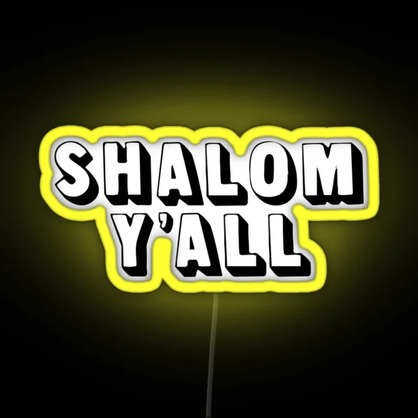 Shalom Y All RGB Neon Sign