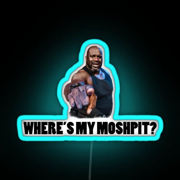 SHAQ BONNAROO MOSHPIT ADLIB RGB Neon Sign