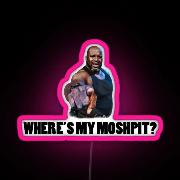 SHAQ BONNAROO MOSHPIT ADLIB RGB Neon Sign