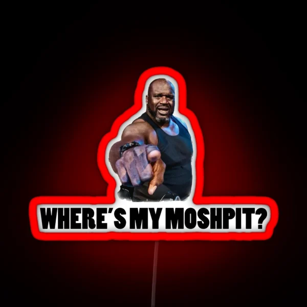 SHAQ BONNAROO MOSHPIT ADLIB RGB Neon Sign