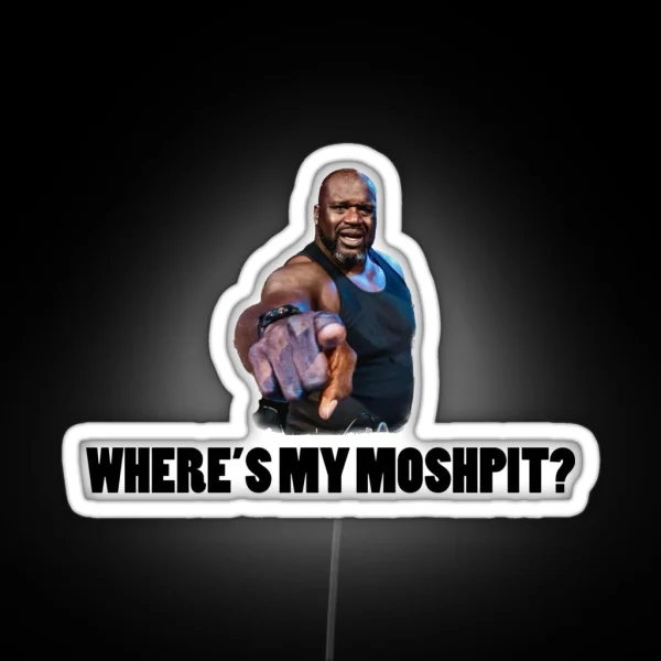 SHAQ BONNAROO MOSHPIT ADLIB RGB Neon Sign