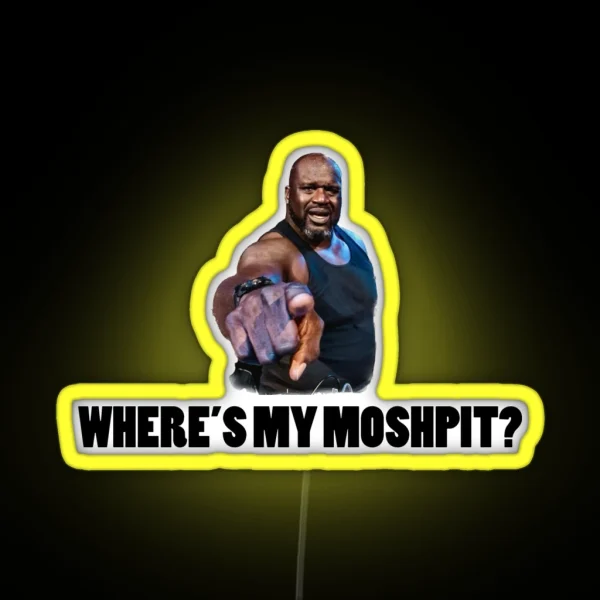 SHAQ BONNAROO MOSHPIT ADLIB RGB Neon Sign
